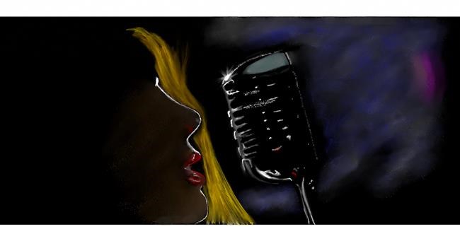 Drawing of Microphone by Chaching
