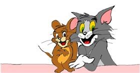 Drawing of Jerry (Tom & Jerry) by Maggy