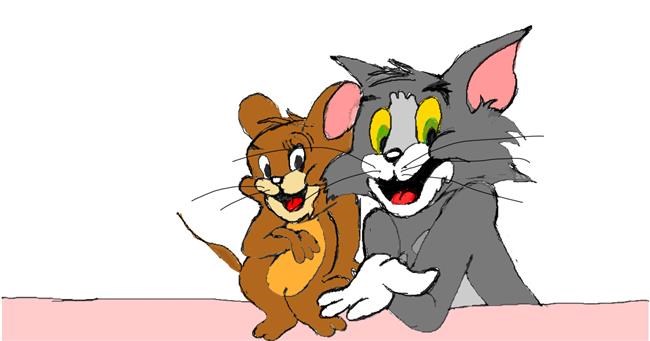 Drawing of Jerry (Tom & Jerry) by Maggy