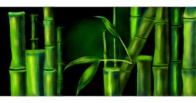 Drawing of Bamboo by Çhåching