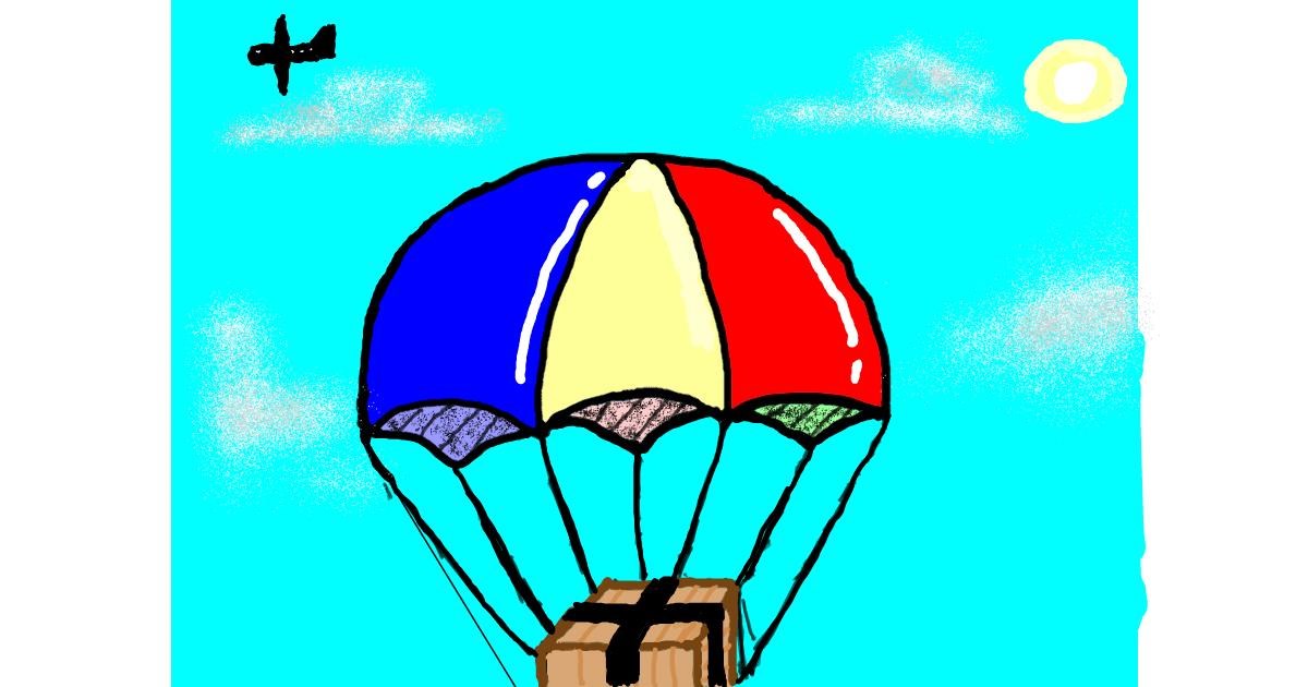 Parachute Drawing by Starling - Drawize Gallery!