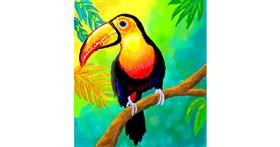 Drawing of Toucan by GreyhoundMama