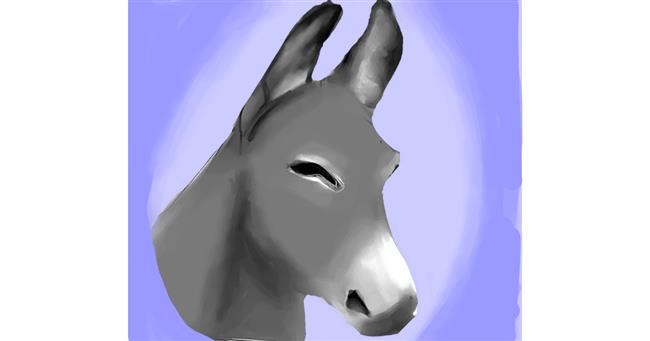 Drawing of Donkey by Emit