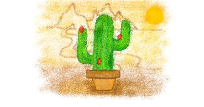 Drawing of Cactus by Tiny🍒