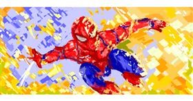 Drawing of Spiderman by Philip