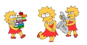 Drawing of Lisa Simpson by Kim