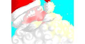 Drawing of Santa Claus by Julia