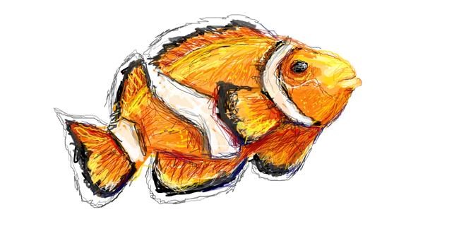Drawing of Fish by Paranoia