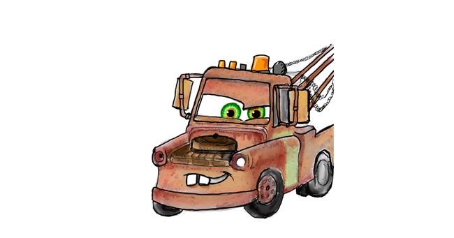 Drawing of Truck by Sofie