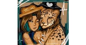 Drawing of Cheetah by Silly