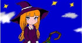 Drawing of Witch by InessA