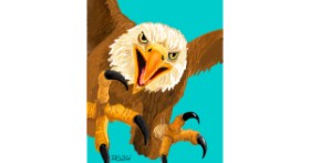 Drawing of Eagle by GreyhoundMama