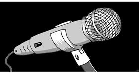 Drawing of Microphone by Swimmer 
