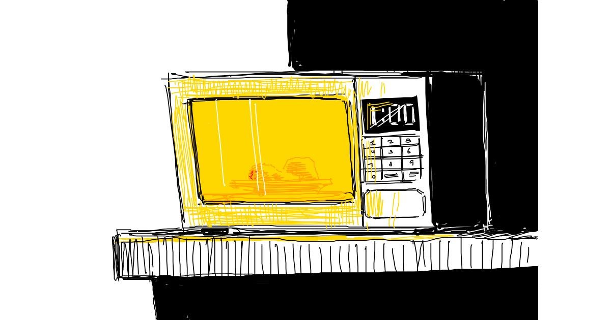 Drawing of Microwave by Yeeticus