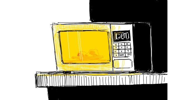 Drawing of Microwave by Yeeticus