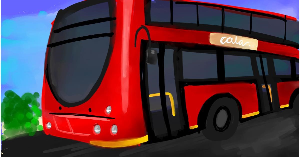 Drawing of Bus by Ryu