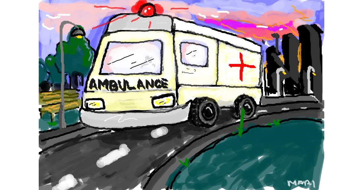 Drawing of Ambulance by ❀𝓜𝓪𝓻𝓲❀