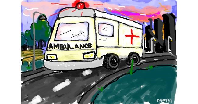 Drawing of Ambulance by ❀𝓜𝓪𝓻𝓲❀