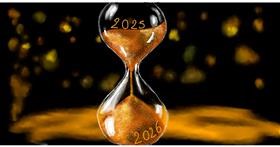 Drawing of Hourglass by Eclat de Lune