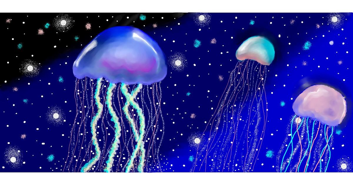 Drawing of Jellyfish by Debidolittle