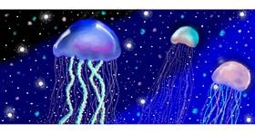 Drawing of Jellyfish by Debidolittle