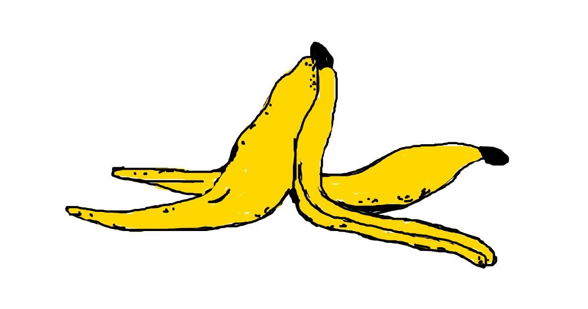 Drawing of Banana by Jenny