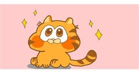 Drawing of Garfield by Kitty