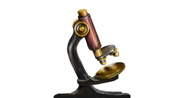 Drawing of Microscope by Andromeda
