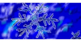 Drawing of Snowflake by Kim