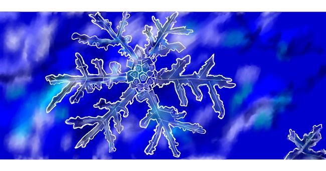 Drawing of Snowflake by Kim