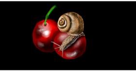 Drawing of Snail by Eclat de Lune
