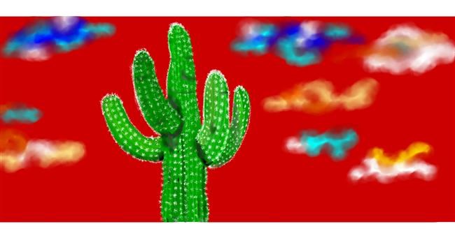 Drawing of Cactus by Kim