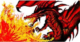 Drawing of Dragon by Pepper