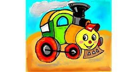 Drawing of Train by Alexa