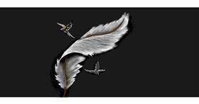 Feder-Zeichnung von Annie