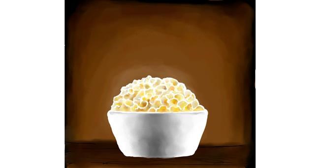 Drawing of Popcorn by Joze