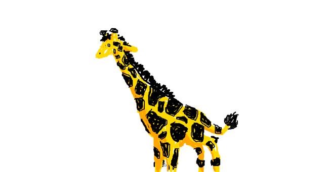 Drawing of Giraffe by bebo