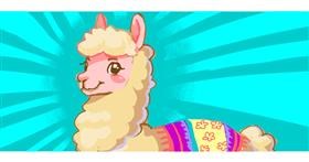 Lama-Zeichnung von Ghost