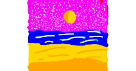 Drawing of Beach by HATTRICK