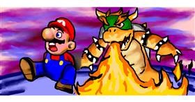 Drawing of Super Mario by Dr Malito