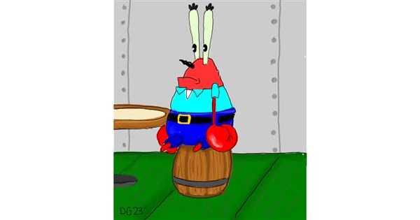 Drawing of Mr Krabs (spongebob) by GreyhoundMama Drawize Gallery
