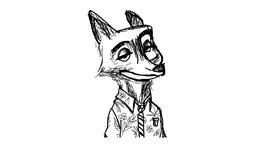 Drawing of Fox by Aremix