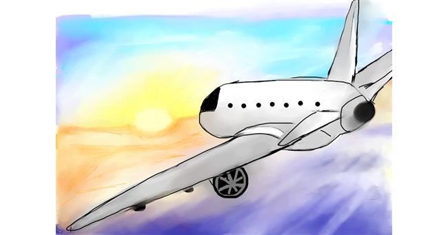 Flugzeug-Zeichnung von Bri