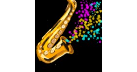 Drawing of Saxophone by Camillerr