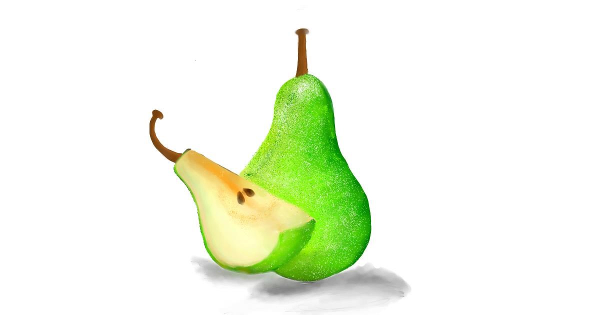 Drawing of Pear by Nishita