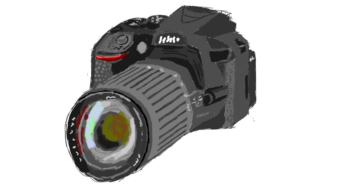 Drawing of Camera by Coyote