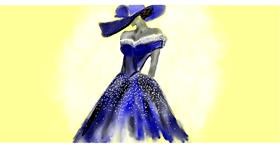 Drawing of Dress by Eclat de Lune