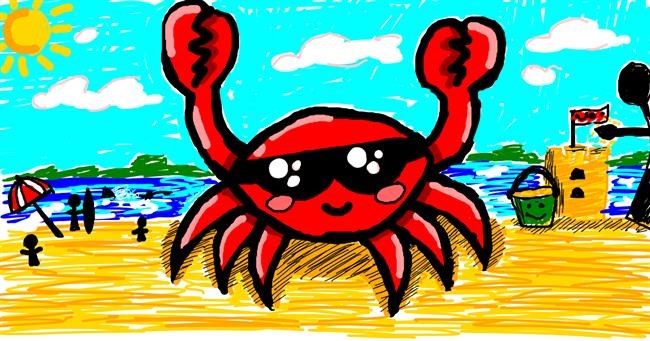 Drawing of Crab by Meowki
