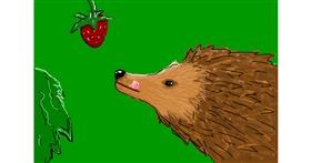 Drawing of Hedgehog by Stegosaurus