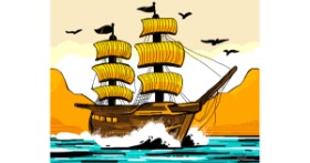Drawing of Boat by Vulpix